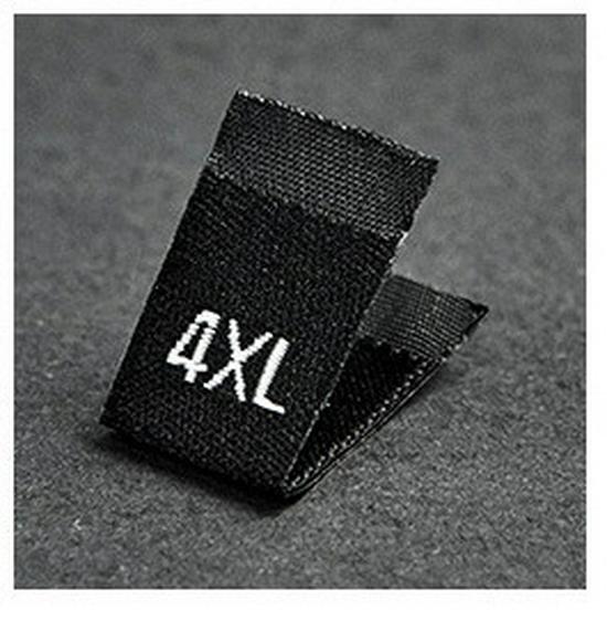 Free Shipping Woven Label: One Size Embroidered Clothing Tag & Sticker
