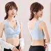 Large Lace Underwire Bra Without Steel Ring Women's Vest One-piece Bra Anti Sagging Adjustable Complementary Breast Underwear