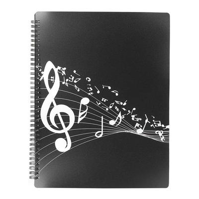 1set Music Theme Folder, Music Folder, A4 Size Sheet Music Folder Suitable for Piano Guitar Musical Instrument Accessories
