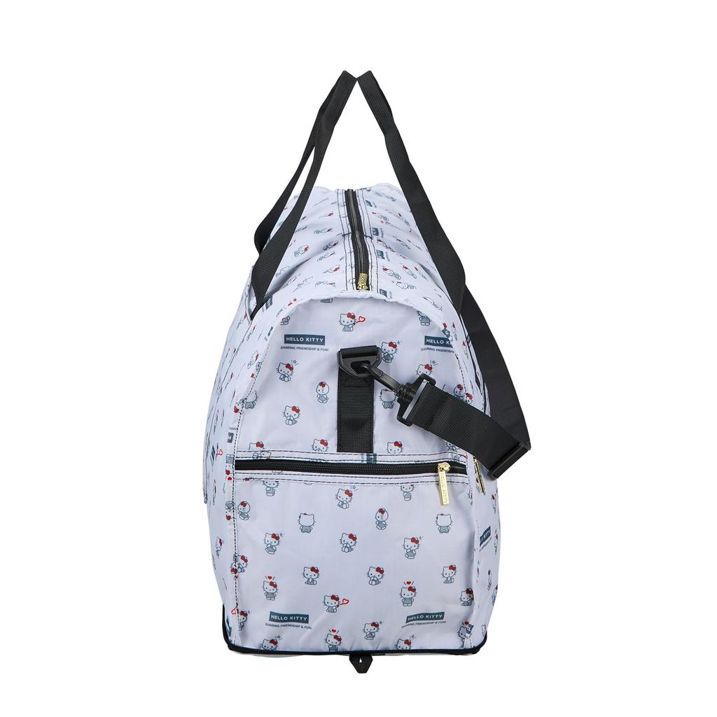 Foldable Boston large can be carried in a Sanrio White Heart [Hapitas] bag, size, suitcase, characters, SA14.