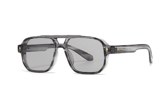 European and American trend street photography retro literary sunglasses modern charm INS wind rivet inlaid sunglasses