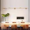 Modern LED Minimalist Long Strip Pendant Light for Restaurants
