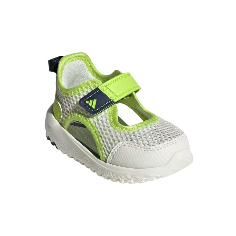 Adidas Summerplex Fashion Comfortable Trendy Minimalist Breathable Low-Top Walking Shoes Baby Shoes White Green IH1011