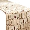 Halloween Pumpkin Embroidered Table Runner 183cm 33cm, Fall Table Decoration for Dining Table