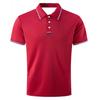 Men's Short Sleeve Summer 3D Digital Comfortable Casual Polo Shirts with Printing for Quick Drying Solid Color