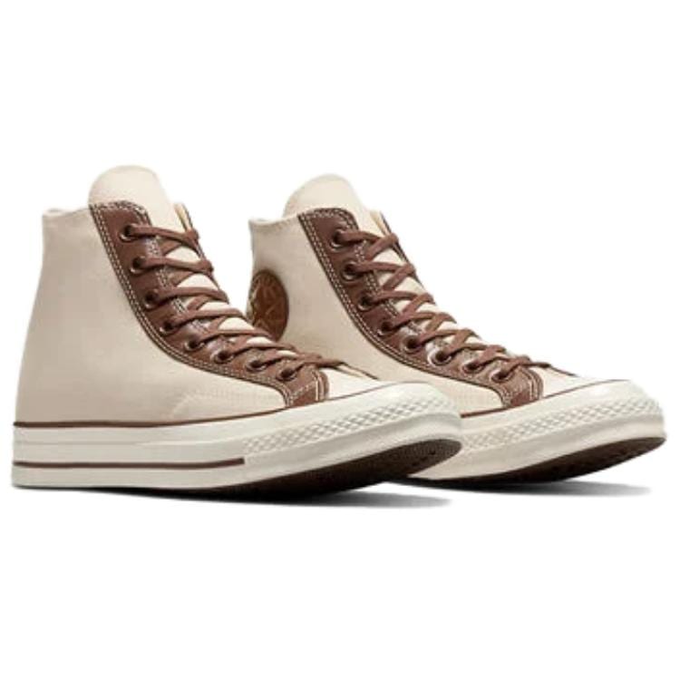 Chuck 70 Converse High 'Leather Overlays - Natural Ivory' A09450C