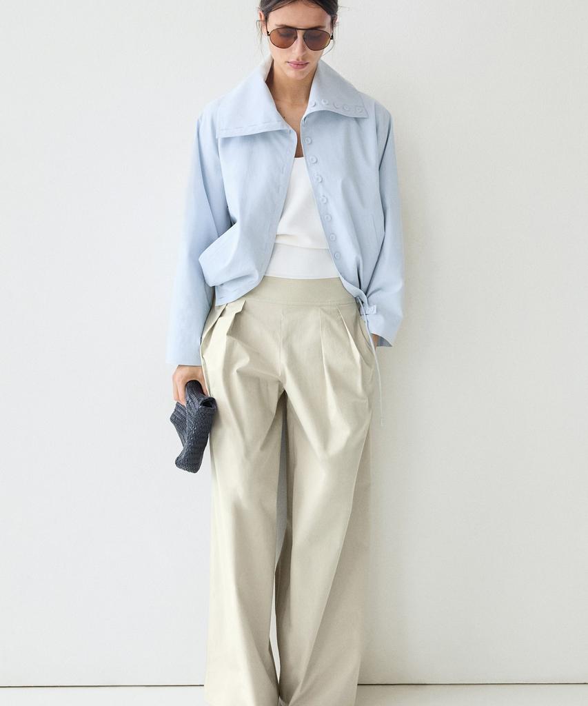 Masimodutti Pleated Sasi Belted Wide Leg Pants