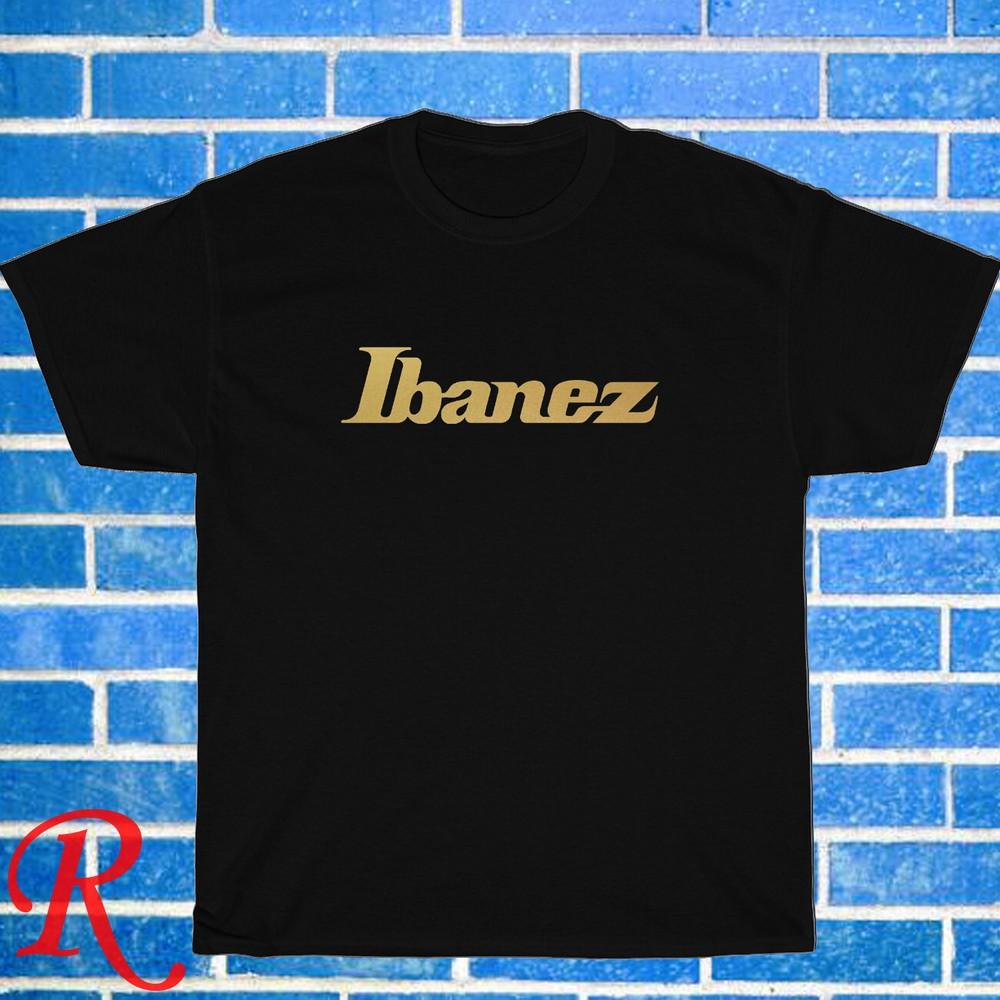 

New! Ibanez Guitars Logo Black Grey Navy White Size S-5XL Unisex T-Shirt 2XL
