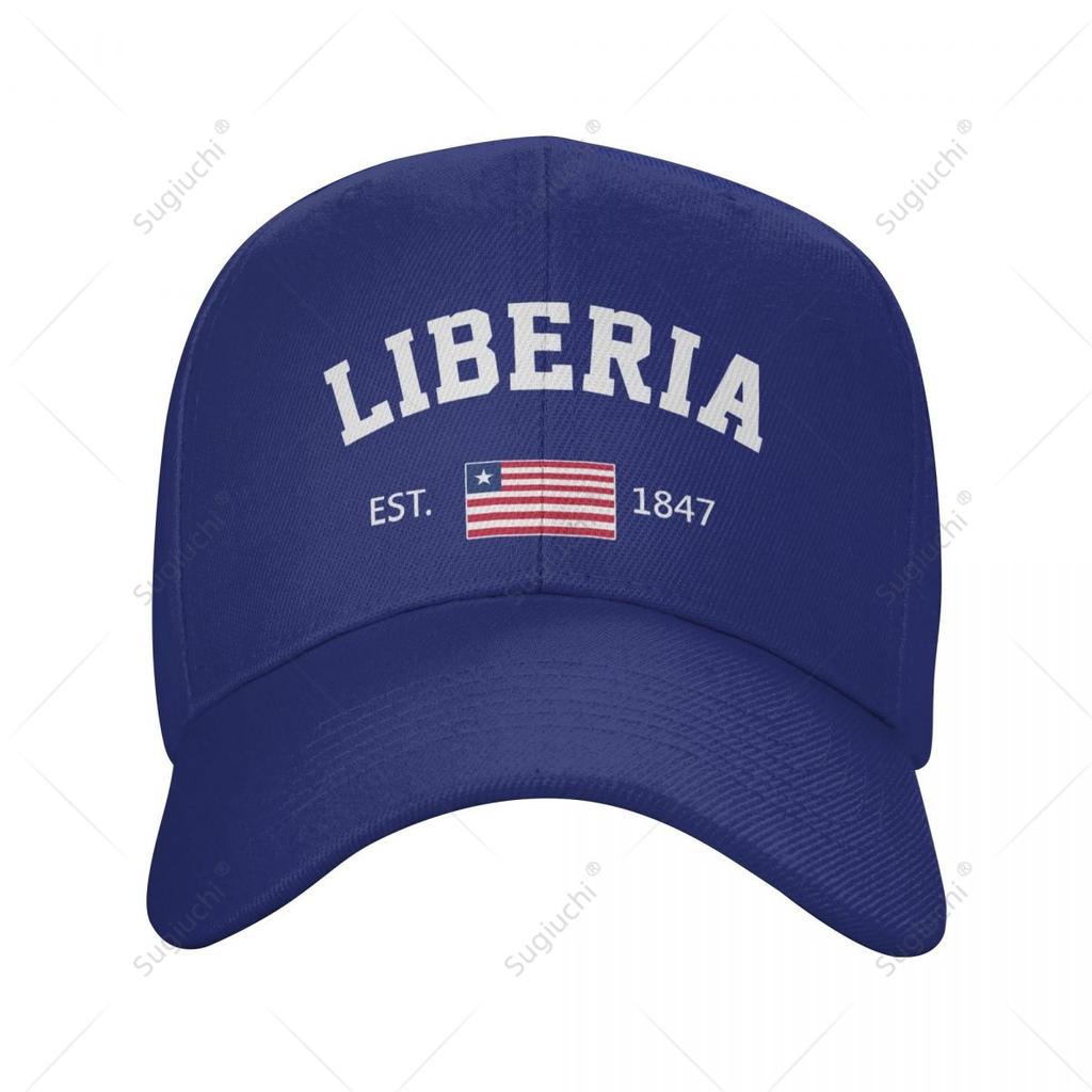 Baseball Cap Liberia EST Independence Day Wild Sun Shade Peaked Adjustable Outdoor Caps