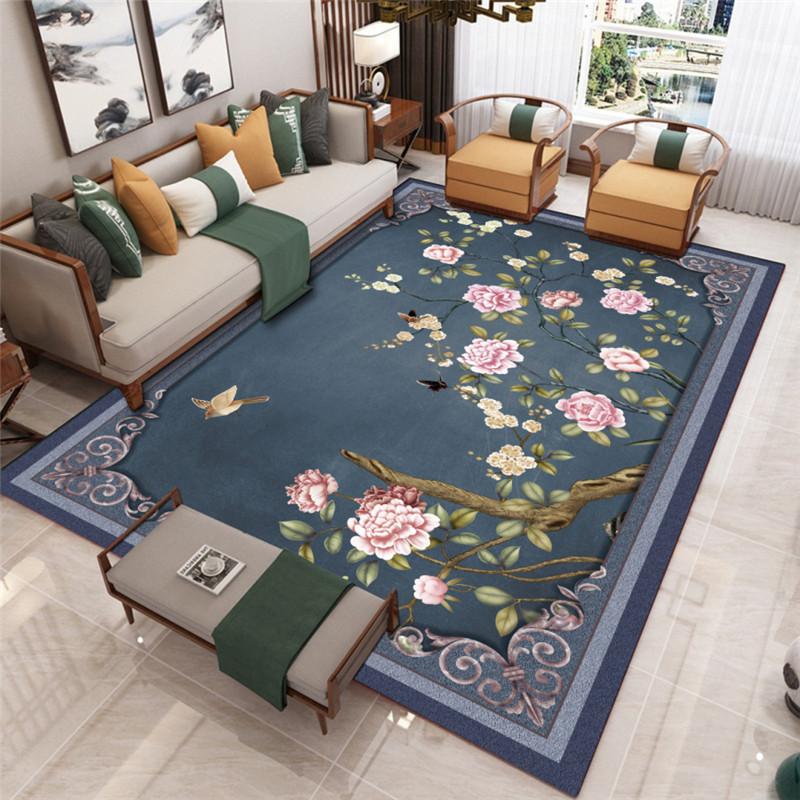 Chinese Style Carpet Classical Carpet Modern Minimalist Sofa Carpet Light Luxury Living Room Floor Mat Coffee Table Carpet