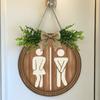 Wooden Toilet Sign, House Decoration Sign, Wall Decoration, Farmhouse Decoration, Bathroom Decoration, Scene Decoration, Home Decoration