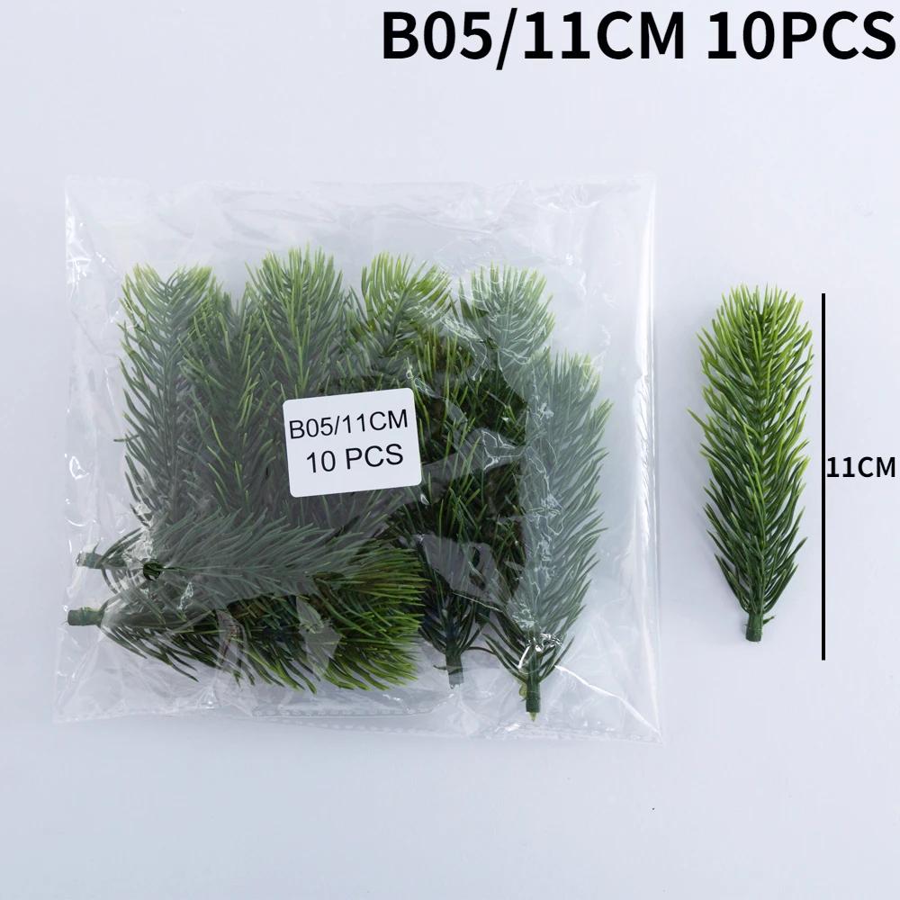 10/20Pcs Mini Artificial Pine Branches DIY Artificial Fir Branch Decoration Gift Candy New Year Christmas Decoration 2025