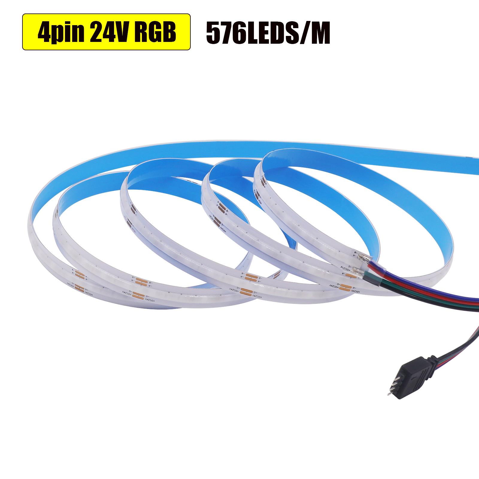 

Светодиодная лента COB DC 12V 24V RGB RGBW RGBWW RGBCCT 784 840 светодиодов/м Подсветка для ТВ Высокая яркость Без точек Гибкая лента Светодиодная лента Диод 0.5m