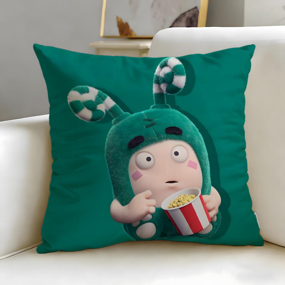 popular cartoon Oddbods Cushion Cover Soft & Easy-Wash Pillow Case – Versatile for Couch, Bed, Travel and Office
