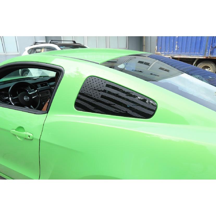 Rear Window Triangle Glass Decoration Cover Stickes for Ford Mustang 2008 2009 2010 2011 2012 2013 2014 Car Exterior