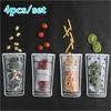 4pcs/set Simple Convenience Household Portable Water Cup Shape Food Seal Bag Pack Travel Fruit Snack Candy Sealed Storage Bag
