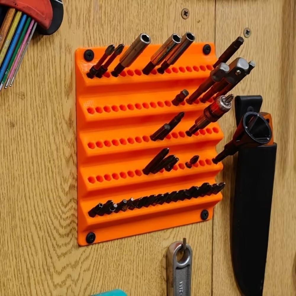 6.3mm Screwdriver Bit Organizer 3D Printing Drill Bit Storage Stand Professional Use
