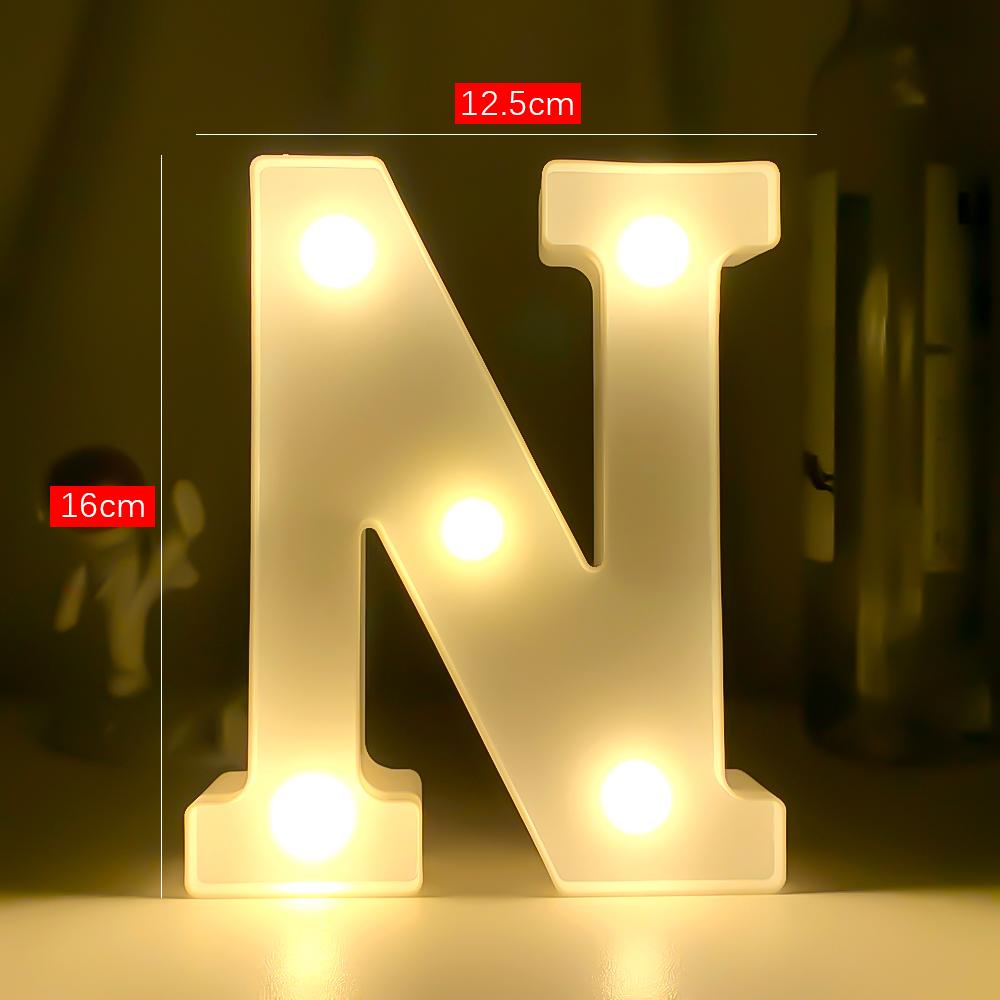 Creative Luminous Digital Number Letter Light AAA Battery Powered Lamp Night Light for Christmas Wedding Birthday Party Decor