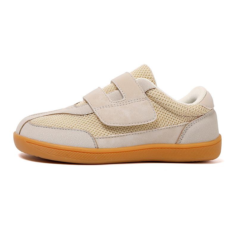 

2025 Children s Flat Sole Single Shoe Retro Soft Velcro Casual Sports Shoes German Training 31