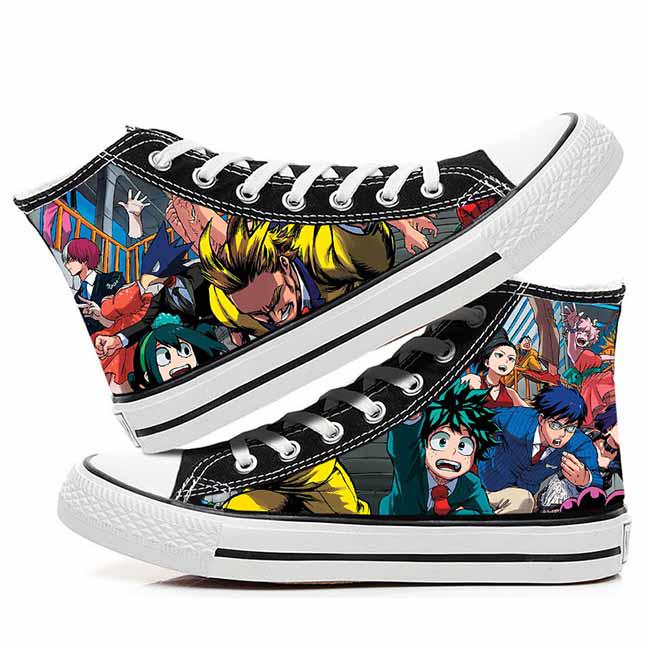 

Нове аніме My Hero Academia Cosplay Casual Graffiti High Help Canvas Shoes Cos Hip Hop Student Shoes 39