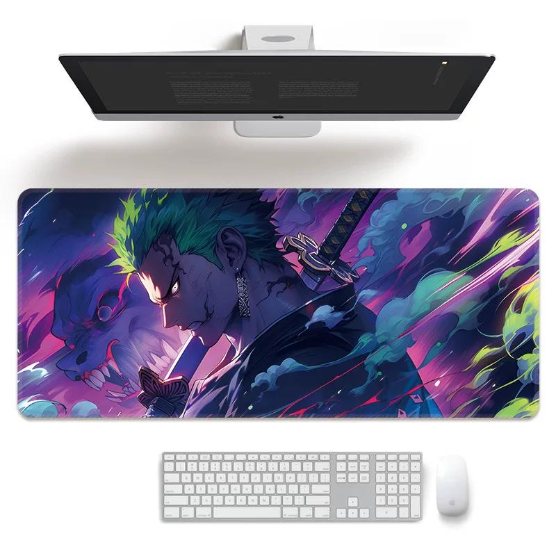 Cartoon Anime Mouse Pad Oversized ONE PIECE Boys E-sports Game Two-dimensional Computer Keyboard Desk Pad Office Cute Large Size  Non-slip Mouse Pad
