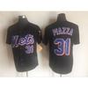 Vintage Baseballový dres New York Mets Unisex Bavlněná síťovina Vyšívaný Sportovní top Oblečení pro fanoušky Ležérní outfit
