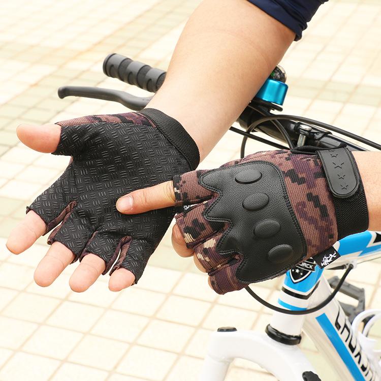 

Men and Women s Sports Half Finger Tactical Gloves Outdoor Cycling Mountain Climbing Training Field Fitness Leaky Gloves Average size