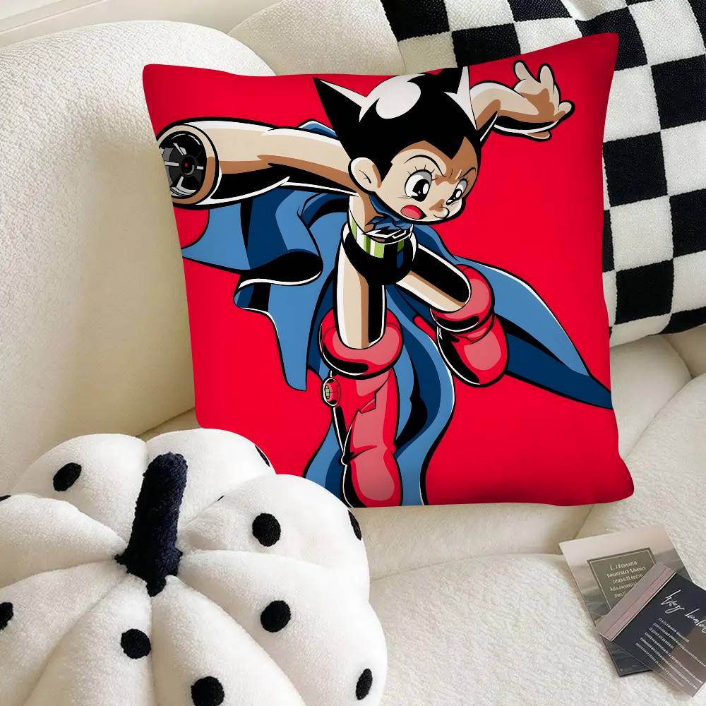 Scifi Anime Astro Boy Pillow Case Fashion Square Pillowcase Bedroom Sofa Room Ins Decoration Leisure