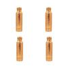 Tanirika Pure Copper Water Bottle - Hammered Design, 1 Litre Capacity, Premium Shudh Tamba, Excellent Export Quality // Pack of 4