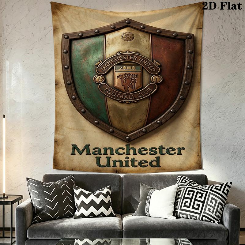 Manchester Crest Artwork Bedding 1 Duvet Cover 2 Pillowcase Without Core Christmas Birthday Gift Duvet Cover And Pillowcase