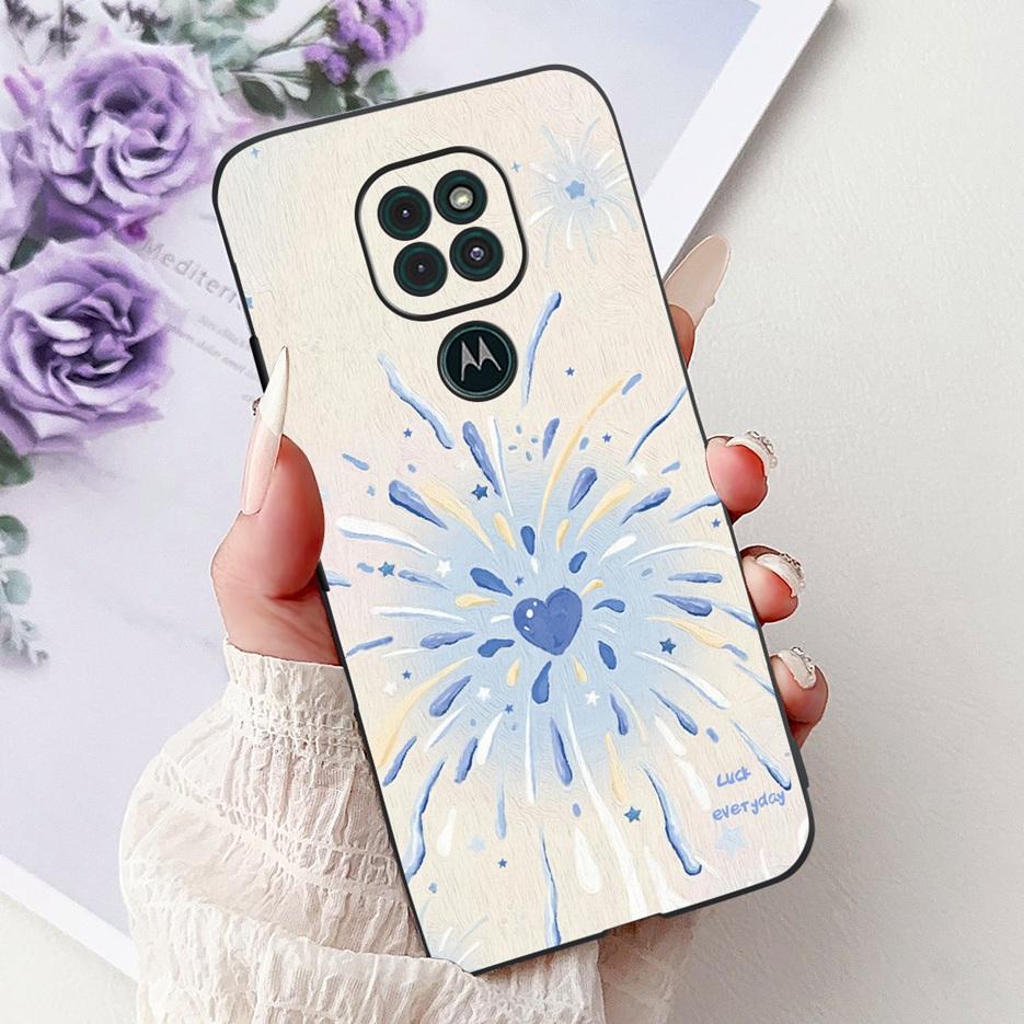 For Motorola Moto G9 Play Case Colorful Flowers Painted Cover Soft TPU Phone Cases For Motorola Moto G9 Plus MotoG9 Power Fundas