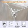 Morobor Acrylic Corner Bracket, Clear 3 Hole Right Angle Joint Brace Bracket, L-Shaped Corner