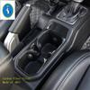 Matte Dekorationsblende für Becherhalter am Vordersitz, Verkleidung für Jeep Wrangler JL 2018 - ABS Innenraum-Umbaukit Zubehör