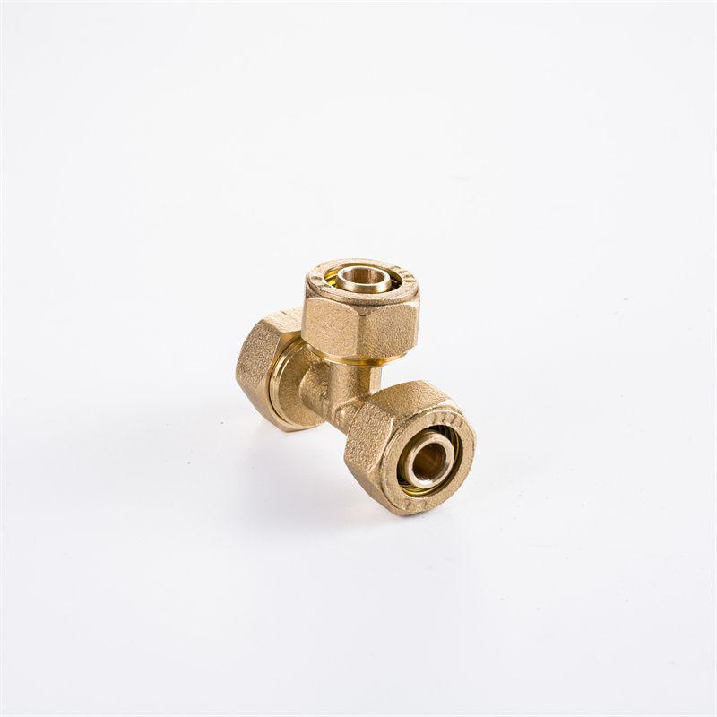 1216 Solar Water Heater Aluminum-Plastic Pipe Fitting, 4 & 6 Points, 1620 Copper Fitting with Internal/External Thread Elbow Tee.