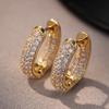 Fashion Copper Alloy Zircon Jewellery Drop Earrings For Women Wedding Party Gifts