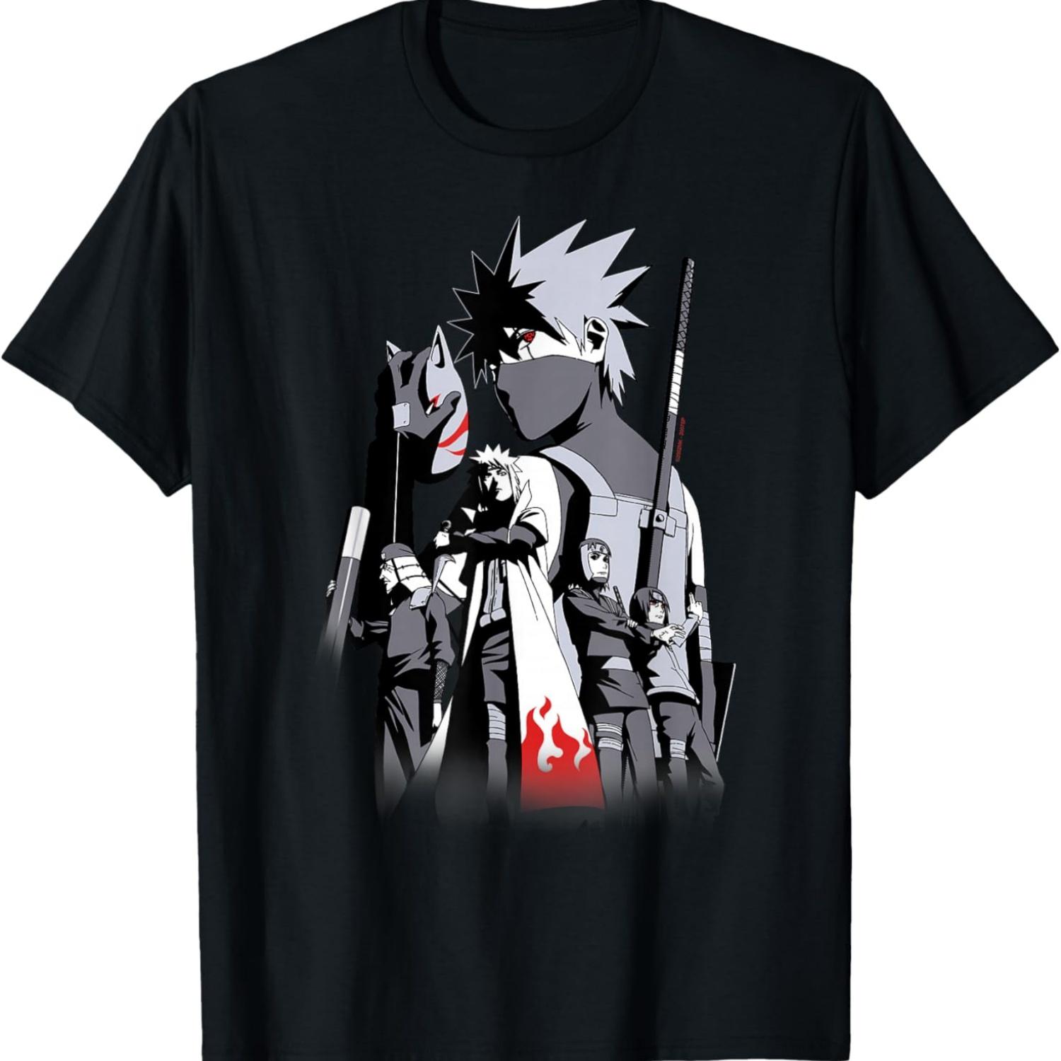 Футболка Naruto Shippuden История Какаши Лимитированный цвет S чёрный