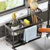 Self-draining Sink Shelf Kitchen Sink Drain Rack Organizer Faucet Holder Soap Drainer Towel Rack Shelf Kitchen Accessories