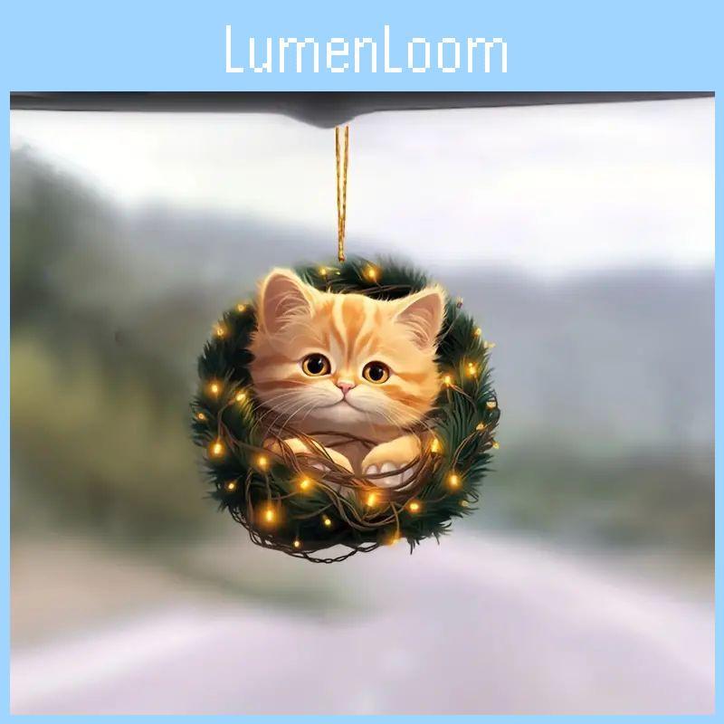 Kreative Cartoon Katze Acryl Deko Hängeanhänger für Autoinnenzubehör