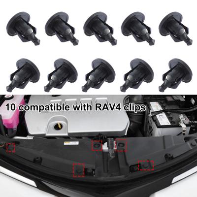 10Pcs Bumper Clip Easy Installation Reliable Black Perfect Matching Bumper Trim