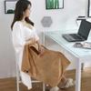 USB Electric Heated Throw Blanket with Hand Warmer Pocket Portable Safe Warming Up For Family Use Indoor Outdoor