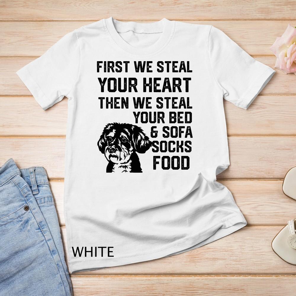 

Schnoodle Steal Your Heart Steal Your Bed and Sofa food Premium Unisex T-shirt M