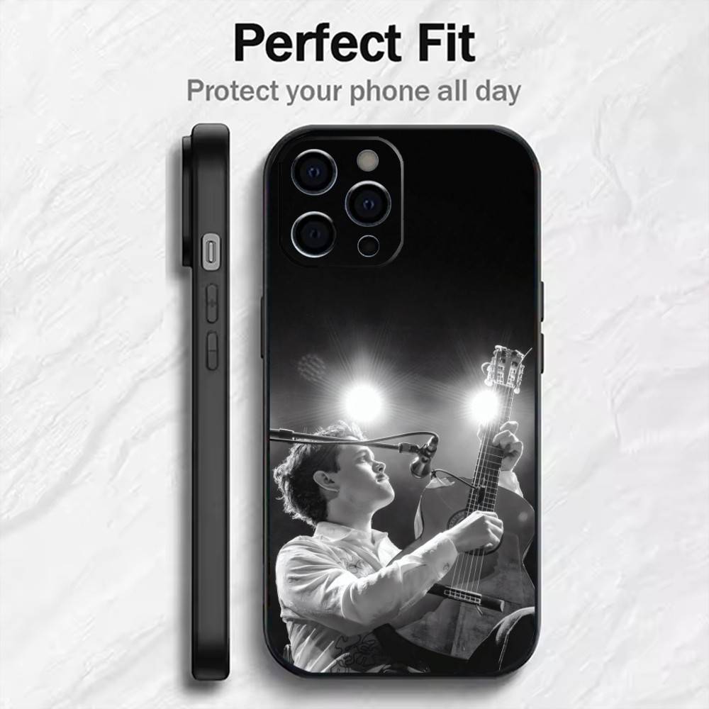 My New Band Believe Black Midi Phone Case For iPhone17,16,15,14,13,12 Plus,Max Soft Silicone Black Cover