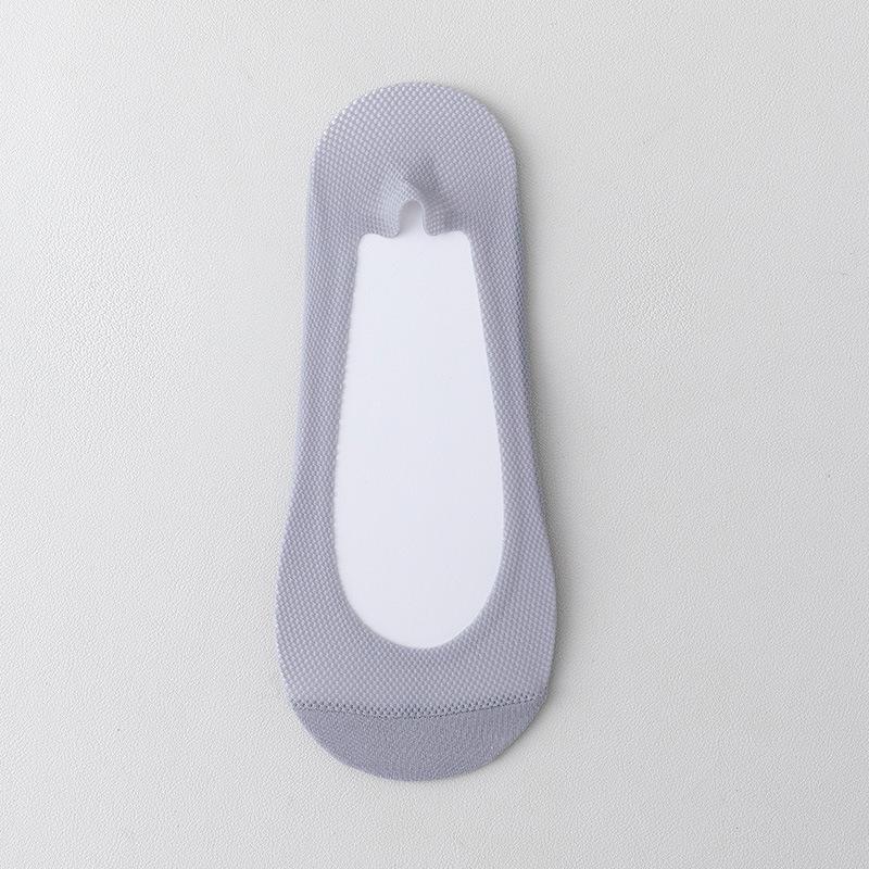 Summer Thin Anti-slip, Non-dropping Heel Sock for Women, Short Socks, High Heels, Summer Ice Silk, Shallow Mouth, Invisible Socks