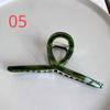 Large French Style Acetic Grab Clip Retro Alloy Shark Clips Elegant Minimalist Headwear Back of Head Spoon Curly Hair Hairpin