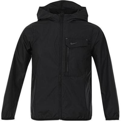 Nike Jaqueta Confortável Versátil de Cor Sólida com Zíper e Manga Longa Jaquetas Infantis Preto FZ4905-010