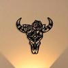 Single Piece Iron Bull Head Wall Art Bohemian Style Metal Home Decor Inspired by Scripture Perfect Festival Gift Housewarming Present