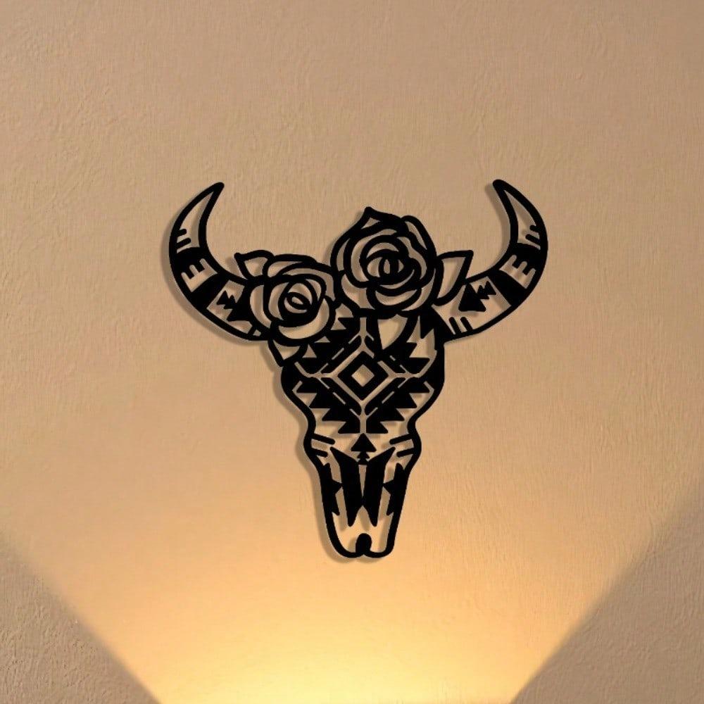 Single Piece Iron Bull Head Wall Art Bohemian Style Metal Home Decor Inspired by Scripture Perfect Festival Gift Housewarming Present