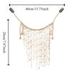 Tassel Hanfu Face Chain Pearl Mysterious Veil Luxury Golden Fairy Mask  Women