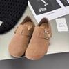 Flat-bottomed retro one-pedal big-headed Boken shoes women's all-inclusive 2025 spring new versatile casual maternity shoes