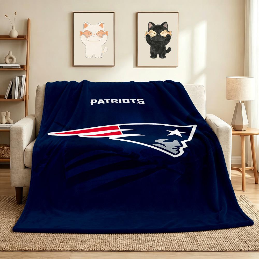 Patriots Logo Throw Blanket Flannel Blanket Soft Warm Sofa Bed Camping home Decor Unique Christmas Gift C10245